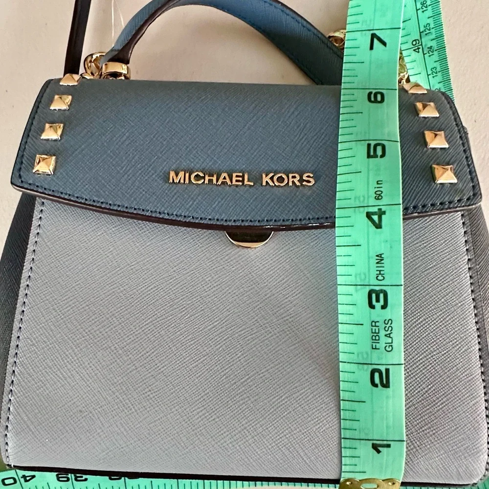Michael Kors Blue Karla Crossbody - Picture 9 of 15